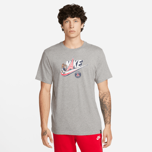 Nike Men's Paris Saint-Germain Futura T-Shirt-Grey