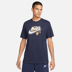 Nike Swoosh Puma T-Shirt-Navy Blue