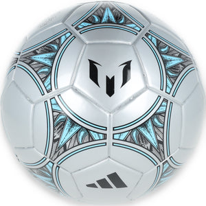 Adidas Messi Mini Soccer Ball Silver Met./Core Black/Bliss Blue