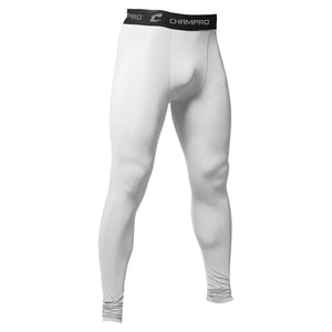 CHAMPRO COMPRESSION TIGHT PANTS- WHITE
