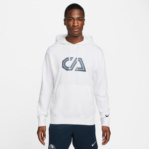 Club América Men's French Terry Soccer Hoodie-White